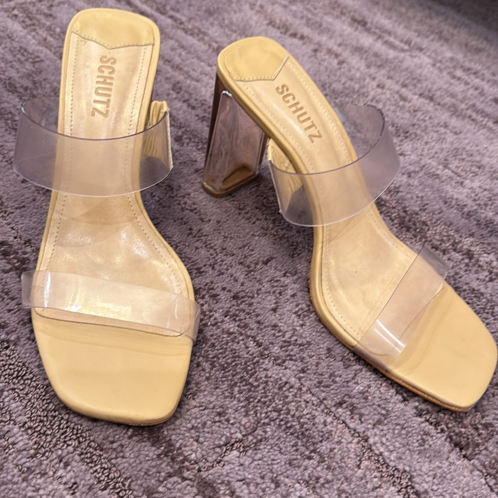 Schutz Women's Transparent Heels